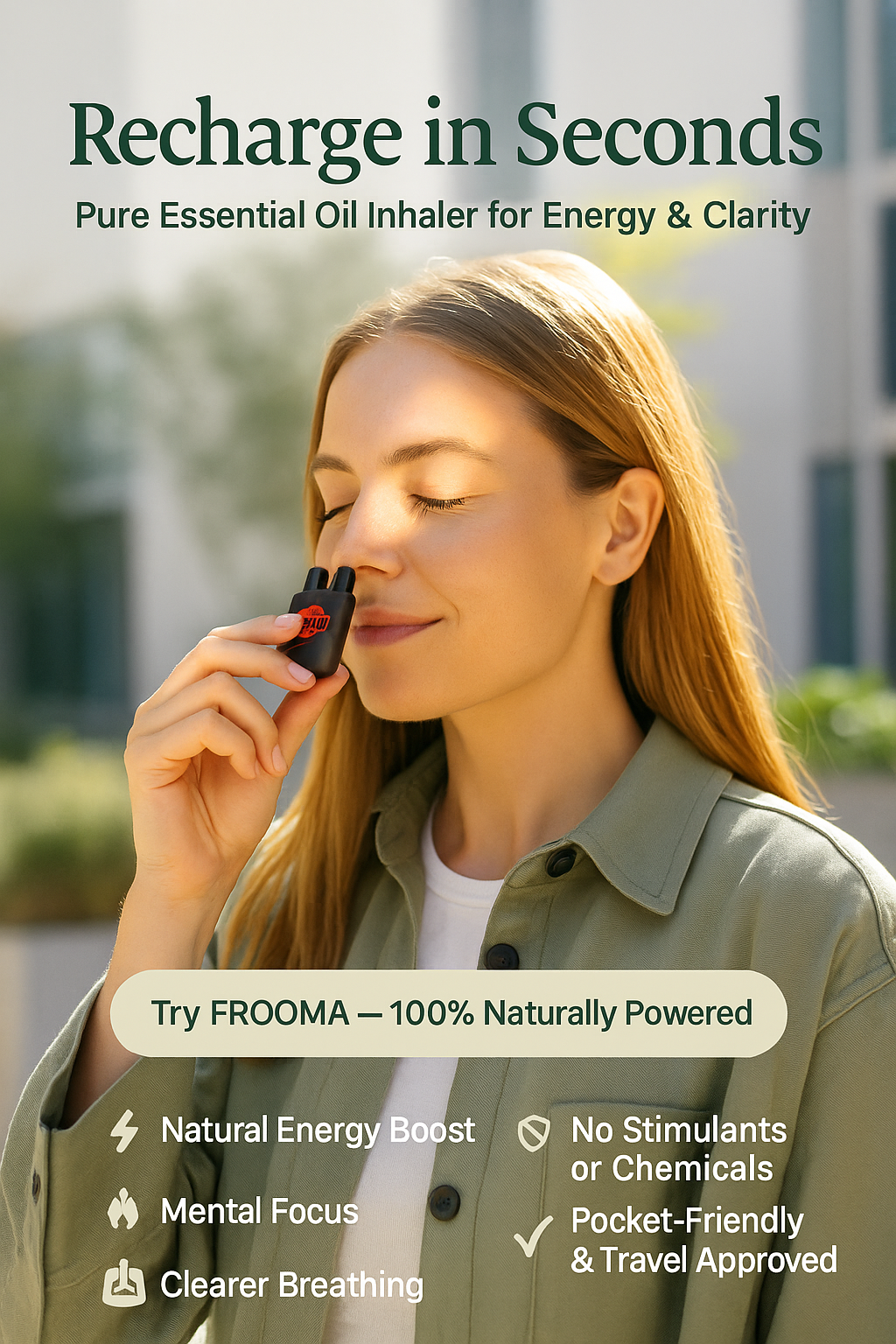 Frooma Energizing Aromatherapy Inhaler